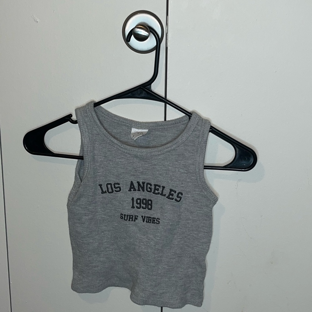Gray Kids Tank Top